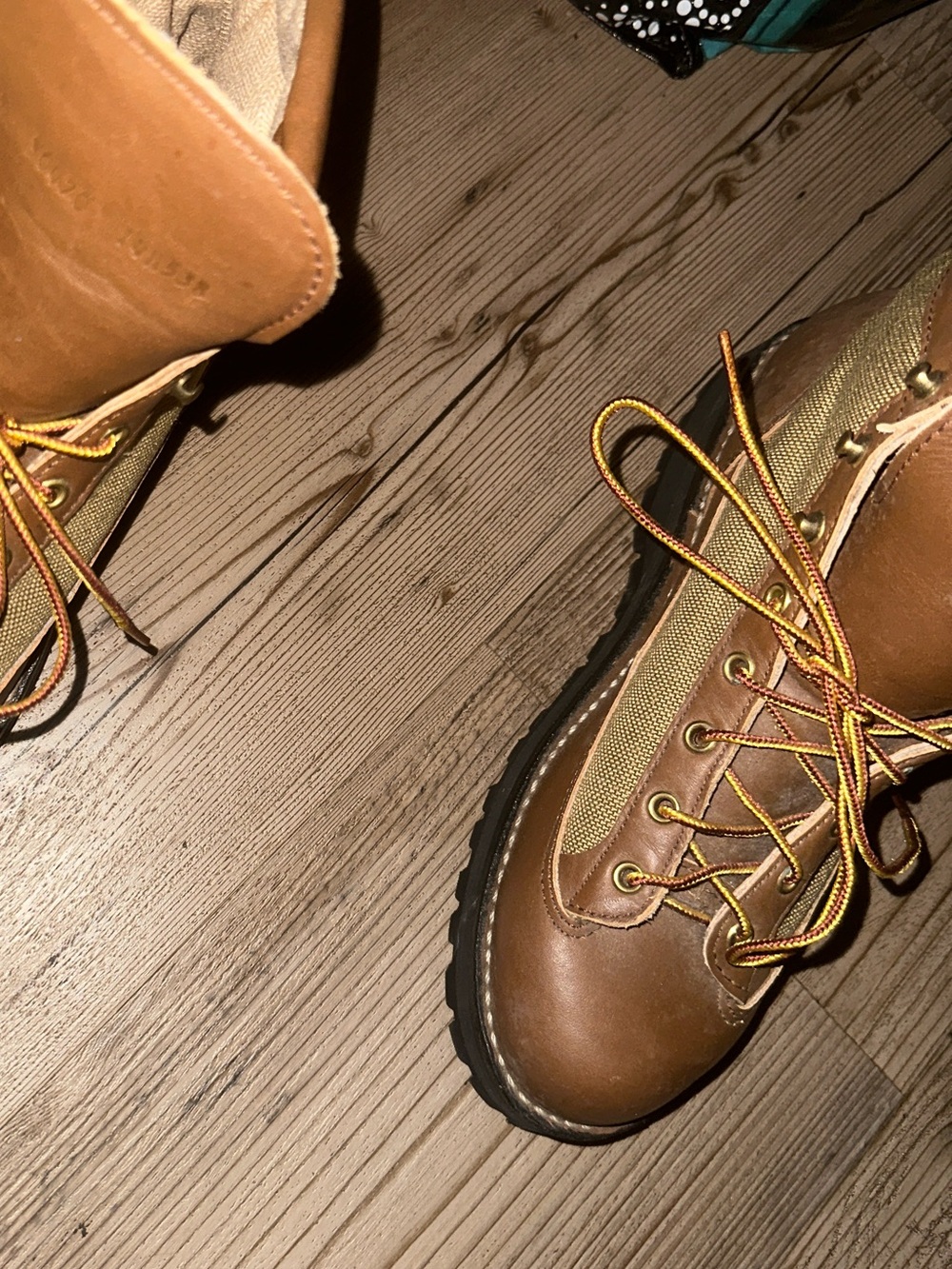 Danner Men's Brown Leather Lace-Up Work Boots